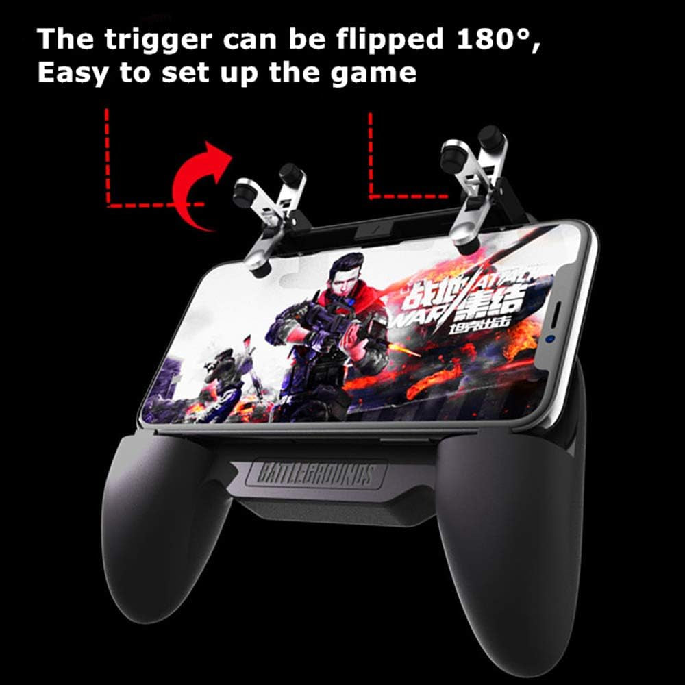 Mobile Game Controller for PUBG Mobile Controller L1R1 Mobile Game Trigger Joystick Gamepad for Ios & Android Phone(W10 Update)