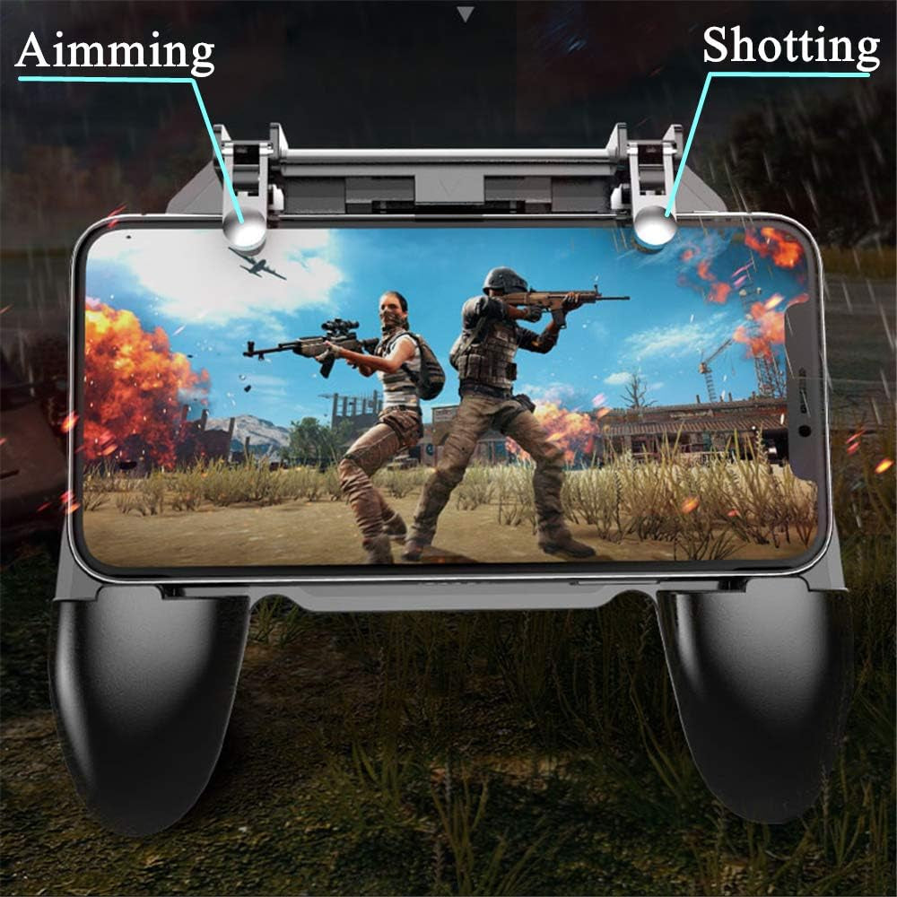 Mobile Game Controller for PUBG Mobile Controller L1R1 Mobile Game Trigger Joystick Gamepad for Ios & Android Phone(W10 Update)