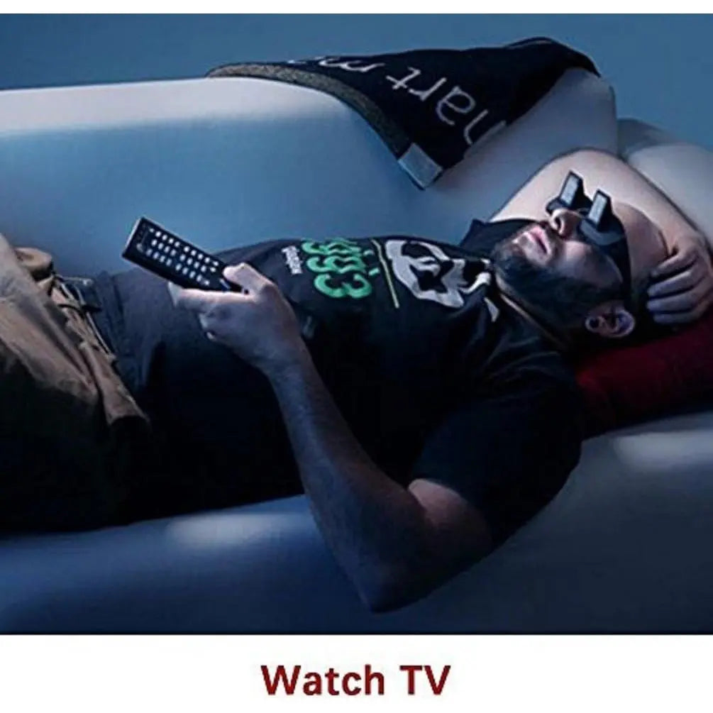 Lazy Glasses Bed Prism Glasses Spectacles Horizontal High Definition Glasses Prism Periscope Lie down Eyeglasses for Reading and Watch TV in Bed Unisex
